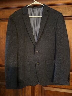 Murano Men's Charcoal Gray Two-Button Sport Coat